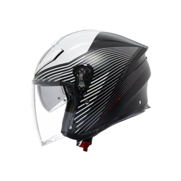 Casco AGV K5 JET EVO E2206 CONTROL MATT BLACK WHITE