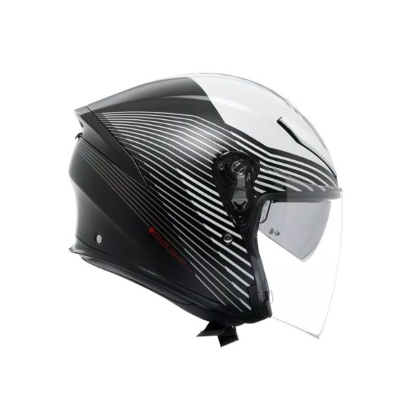 Casco AGV K5 JET EVO E2206 CONTROL MATT BLACK WHITE