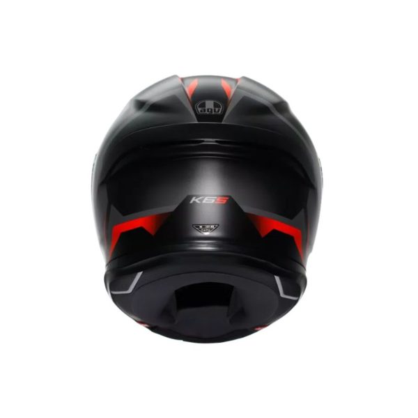 CASCO AGV K6 S E2206 MPLK KARVE MATT BLACK GREY RED