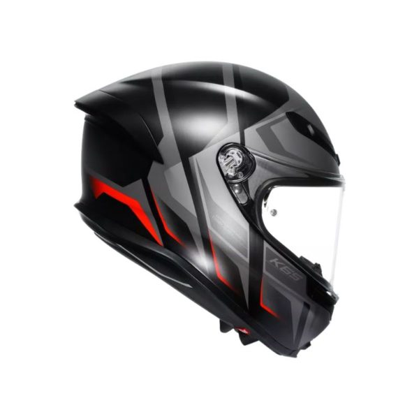 CASCO AGV K6 S E2206 MPLK KARVE MATT BLACK GREY RED