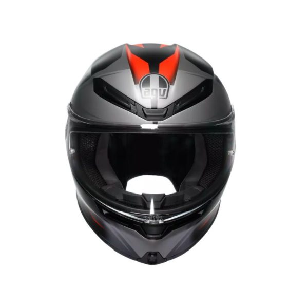 CASCO AGV K6 S E2206 MPLK KARVE MATT BLACK GREY RED