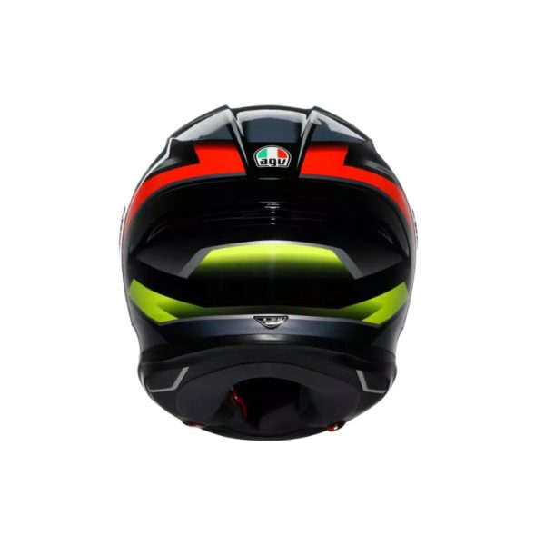 CASCO AGV K6 S E2206 MPLK ERAZER BLACK RED YELLOW FLUO