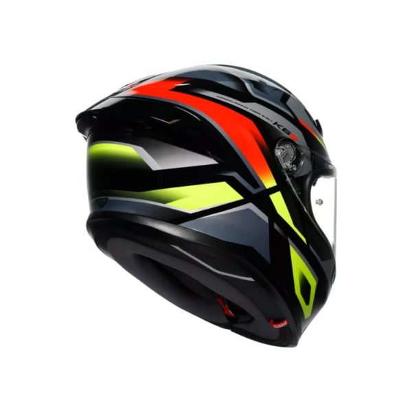 CASCO AGV K6 S E2206 MPLK ERAZER BLACK RED YELLOW FLUO