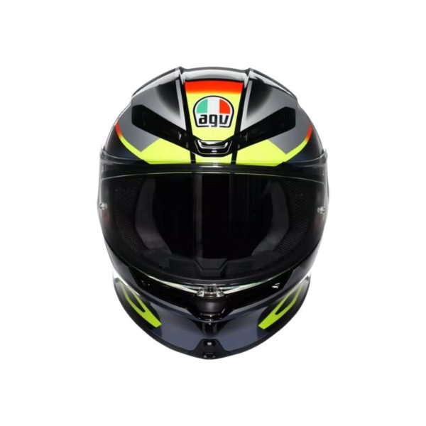 CASCO AGV K6 S E2206 MPLK ERAZER BLACK RED YELLOW FLUO