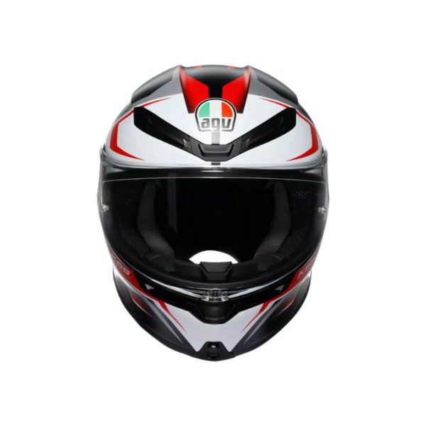 CASCO AGV K6 S E2206 MPLK KARVE MATT BLACK WHITE RED