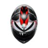 CASCO AGV K6 S E2206 MPLK KARVE MATT BLACK WHITE RED - Imagen 6