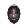 CASCO AGV K6 S E2206 MPLK 
SLASHCUT BLACK GREY RED - Imagen 4
