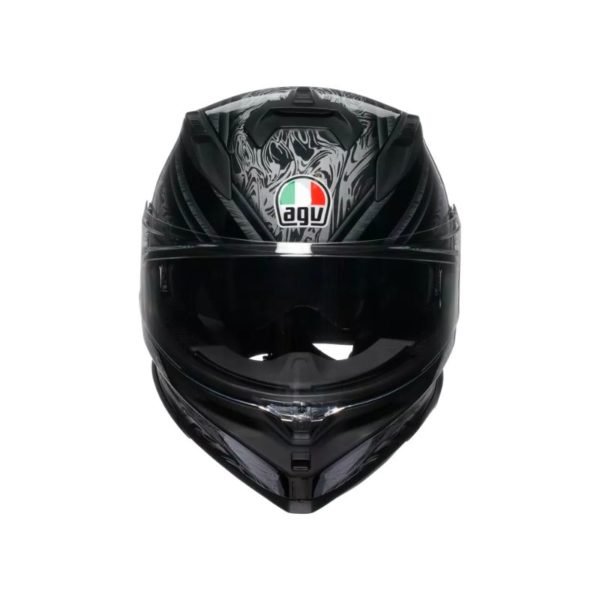 CASCO AGV K7 E2206 MPLK DAMASCUS BLACK SILVER