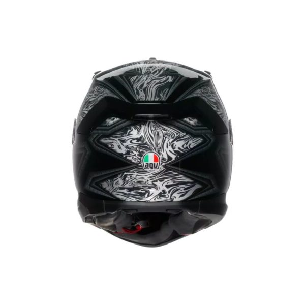 CASCO AGV K7 E2206 MPLK DAMASCUS BLACK SILVER