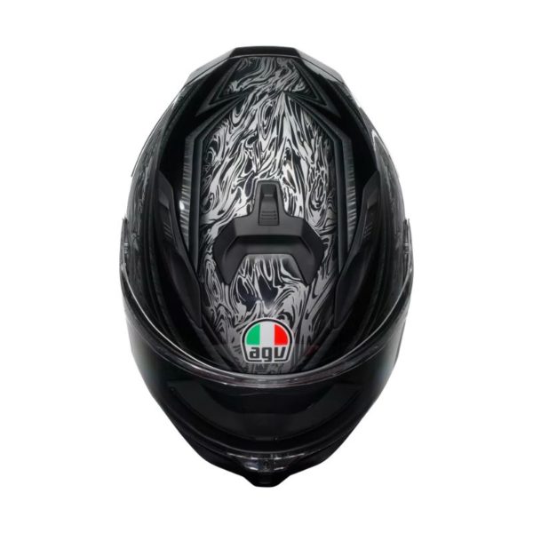 CASCO AGV K7 E2206 MPLK DAMASCUS BLACK SILVER