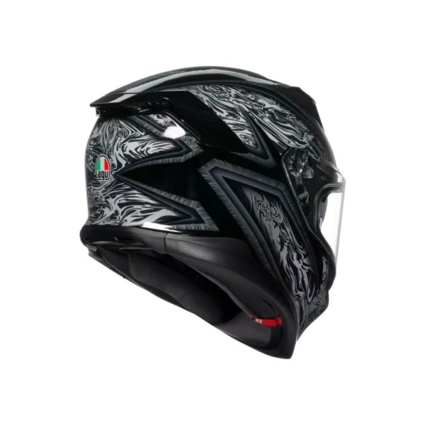 CASCO AGV K7 E2206 MPLK DAMASCUS BLACK SILVER