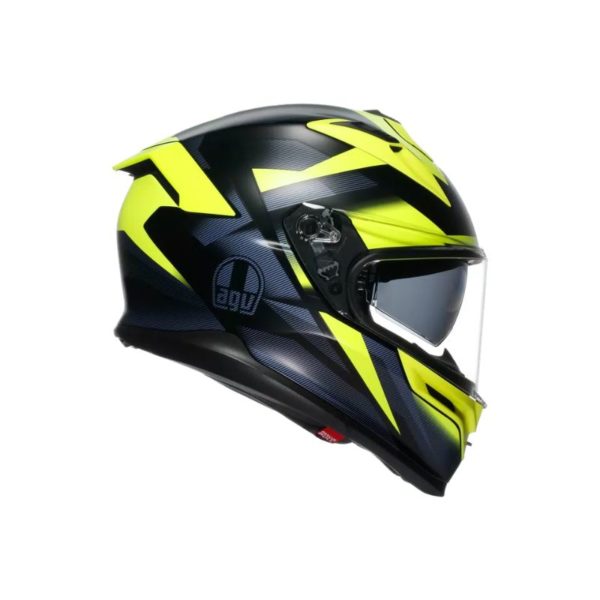 CASCO AGV K7 E2206 MPLK GLIMPSE MATT BLACK YELLOW FLUO