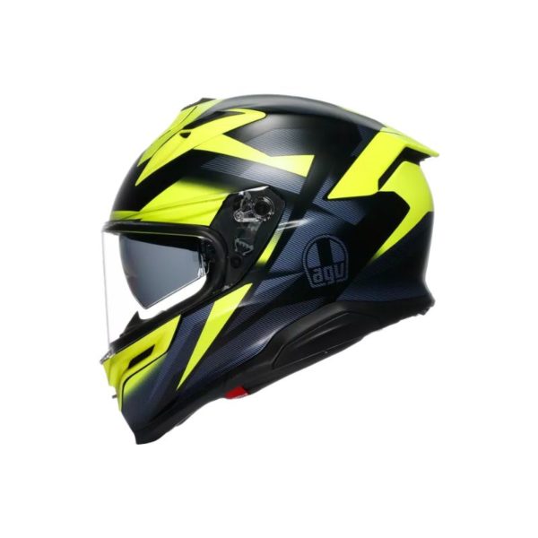 CASCO AGV K7 E2206 MPLK GLIMPSE MATT BLACK YELLOW FLUO