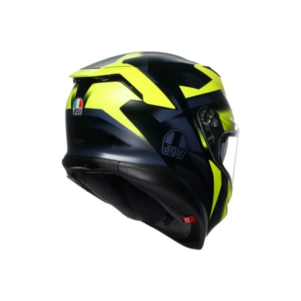 CASCO AGV K7 E2206 MPLK GLIMPSE MATT BLACK YELLOW FLUO