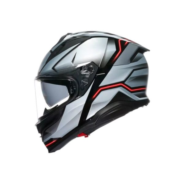 CASCO AGV K7 E2206 MPLK JAEGER BLACK SILVER