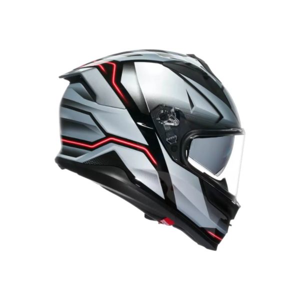 CASCO AGV K7 E2206 MPLK JAEGER BLACK SILVER