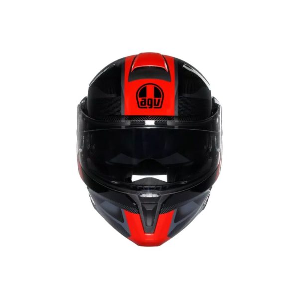 Casco AGV STREETMODULAR E2206 MPLK LEDRO BLACK RED