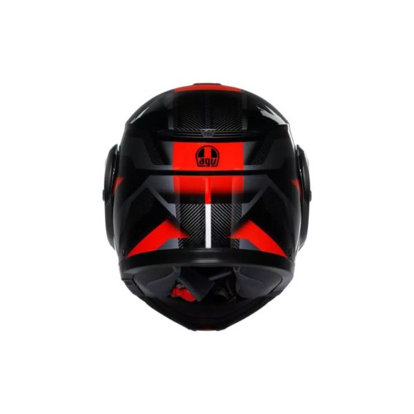 Casco AGV STREETMODULAR E2206 MPLK LEDRO BLACK RED