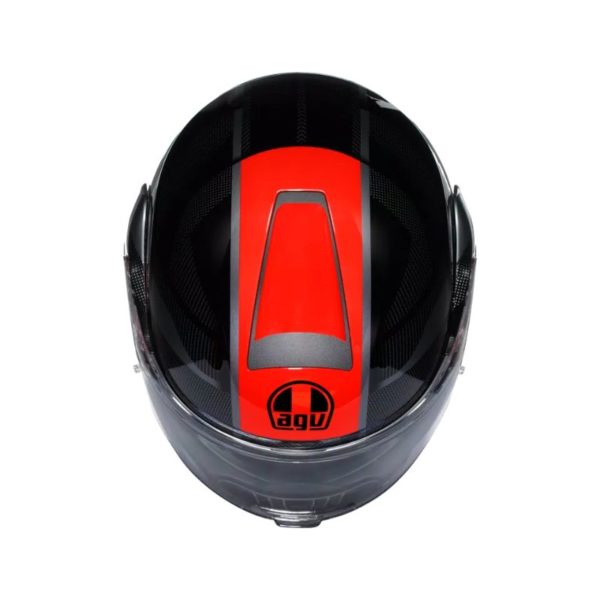 Casco AGV STREETMODULAR E2206 MPLK LEDRO BLACK RED