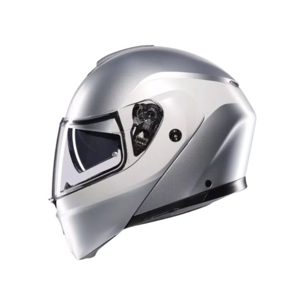 Casco AGV STREETMODULAR E2206 MPLK LEVICO MATT DOUBLE LIGHT GREY