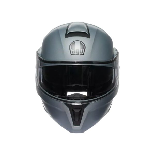 Casco AGV STREETMODULAR E2206 MPLK MONO MATT SILVER