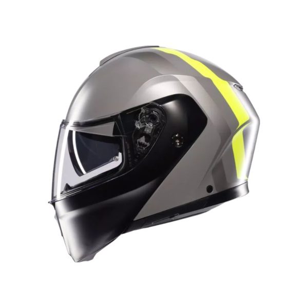 Casco AGV STREETMODULAR E2206 MPLK RESIA MATT GREY BLACK YEL FLUO