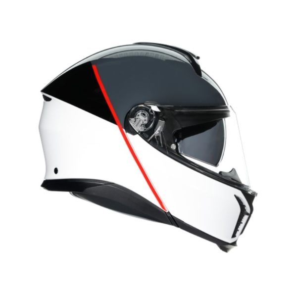 CASCO AGV TOURMODULAR  BALANCE WHITE GREY RED