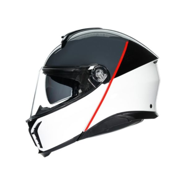 CASCO AGV TOURMODULAR  BALANCE WHITE GREY RED