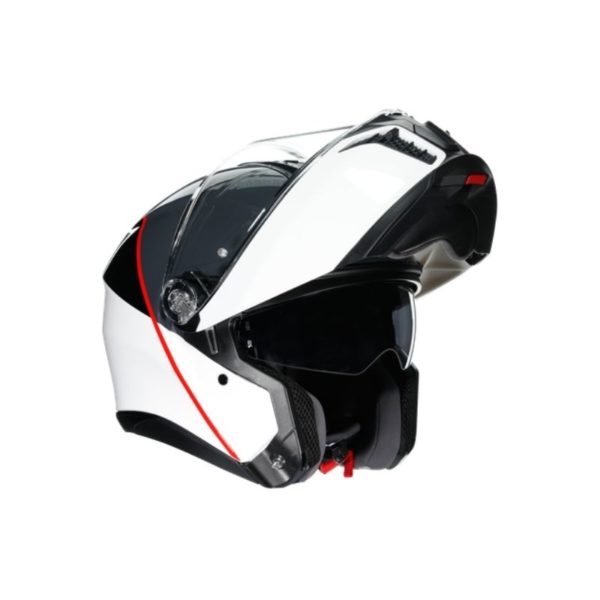 CASCO AGV TOURMODULAR  BALANCE WHITE GREY RED