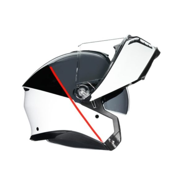 CASCO AGV TOURMODULAR  BALANCE WHITE GREY RED