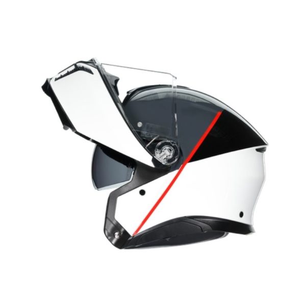 CASCO AGV TOURMODULAR  BALANCE WHITE GREY RED