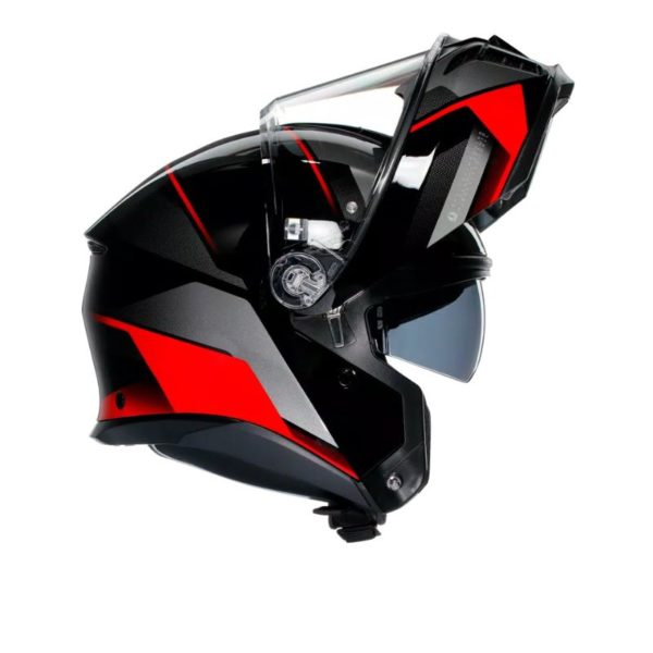 CASCO AGV TOURMODULAR E2206 MULTI MPLK PERCEPTION BLACK RED