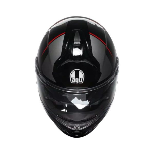 CASCO AGV TOURMODULAR E2206 MULTI MPLK PERCEPTION BLACK RED