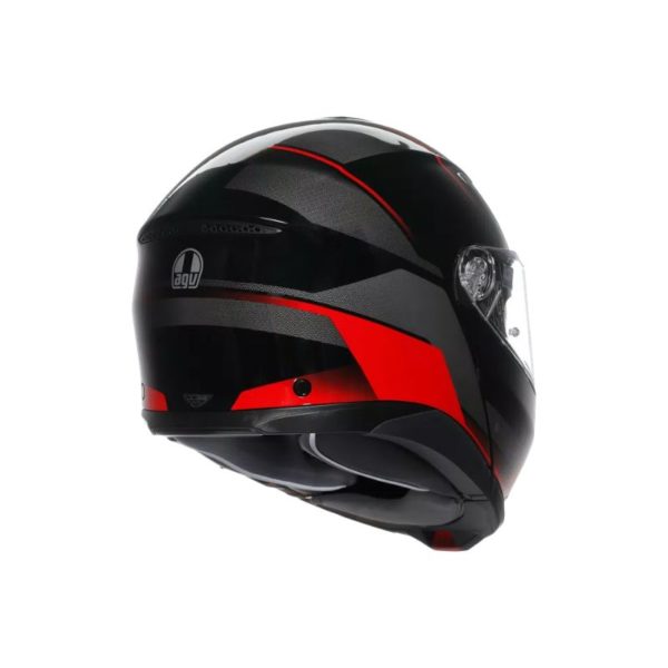 CASCO AGV TOURMODULAR E2206 MULTI MPLK PERCEPTION BLACK RED