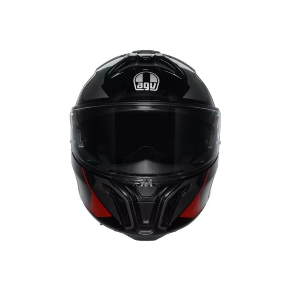 CASCO AGV TOURMODULAR E2206 MULTI MPLK PERCEPTION BLACK RED