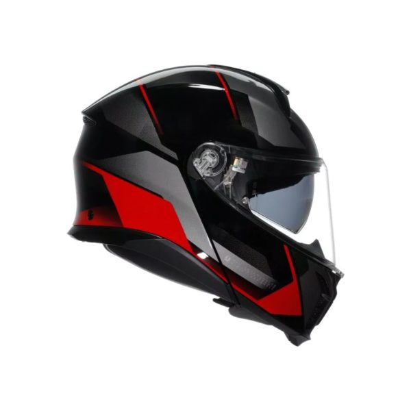 CASCO AGV TOURMODULAR E2206 MULTI MPLK PERCEPTION BLACK RED