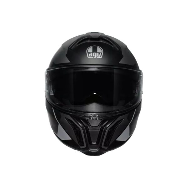 CASCO AGV TOURMODULAR E2206 MULTI MPLK PERCEPTION MATT BLACK SILVER