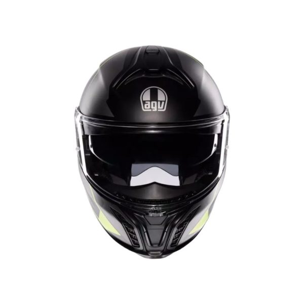 CASCO AGV TOURMODULAR E2206 MULTI MPLK PERCEPTION MATT BLACK YEL FLUO