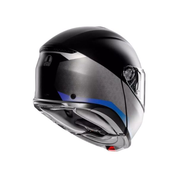 CASCO AGV TOURMODULAR E2206 MULTI MPLK STRAY MATT BLACK GREY BLUE