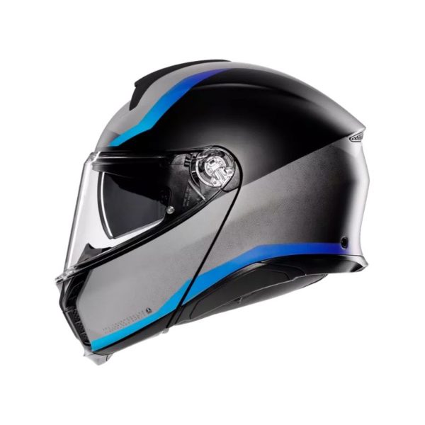 CASCO AGV TOURMODULAR E2206 MULTI MPLK STRAY MATT BLACK GREY BLUE