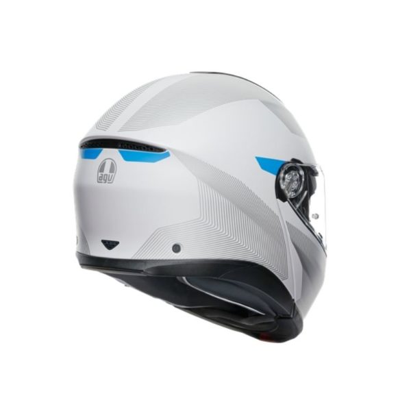 CASCO AGV TOURMODULAR  FREQUENCY LIGHT GREY BLUE