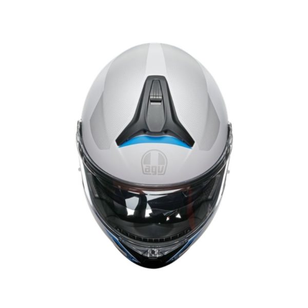 CASCO AGV TOURMODULAR  FREQUENCY LIGHT GREY BLUE