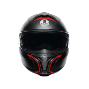 CASCO AGV TOURMODULAR  FREQUENCY MATT GUNMETAL RED
