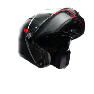 CASCO AGV TOURMODULAR  FREQUENCY MATT GUNMETAL RED