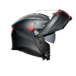CASCO AGV TOURMODULAR  FREQUENCY MATT GUNMETAL RED