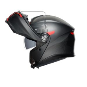 CASCO AGV TOURMODULAR  FREQUENCY MATT GUNMETAL RED