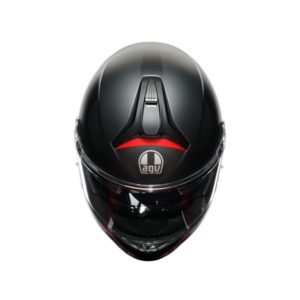 CASCO AGV TOURMODULAR  FREQUENCY MATT GUNMETAL RED