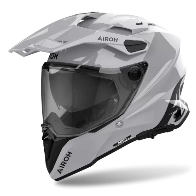 CASCO AIROH COMMANDER 2 COLOR CEMENT GREY GLOSS