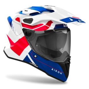 CASCO AIROH COMMANDER 2 REVEAL BLUE RED GLOSS