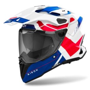 CASCO AIROH COMMANDER 2 REVEAL BLUE RED GLOSS